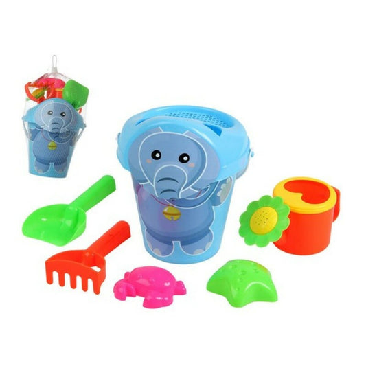 Beach toys set Happy Elephant (7 pcs) 28 x 18 cm