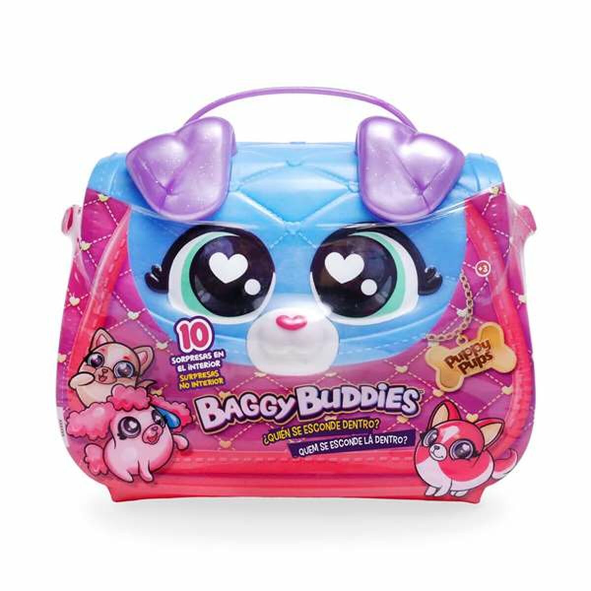 Fluffy toy Bizak Baggy Buddies 19 x 16,4 x 8,9 cm Surprise box